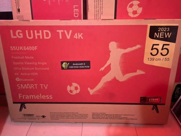 55" LG UHD 4K SMART TV FRAMELESS (ANDRIOD OS)